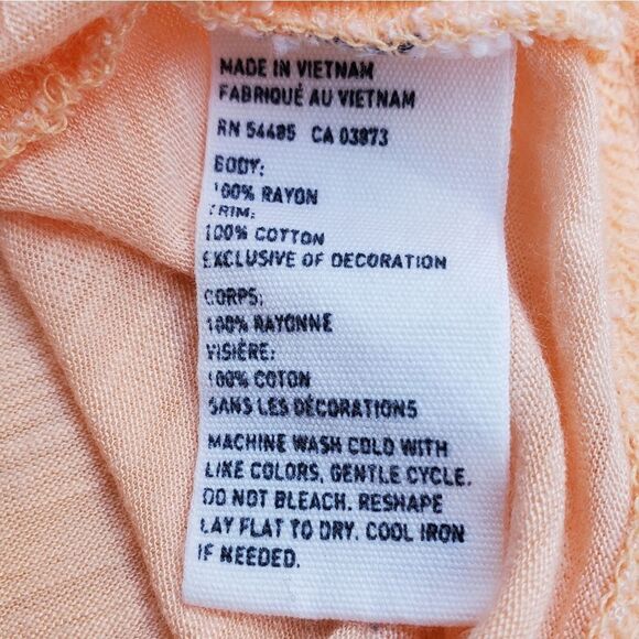 American Eagle Peach Swiss Dot Embellished Cap Sleeve Top - Picture 8 of 12